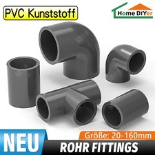 PVC 90° Winkel / T-Stück / Gerad Fittings Aquarium Pool Verrohrung Rohr Muffe
