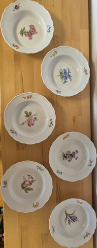 Meissen porzellan suppenteller - meissen,