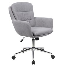 B-Ware SVITA MARTE Bürostuhl Drehstuhl höhenverstellbar Stoffbezug Rollen Grau