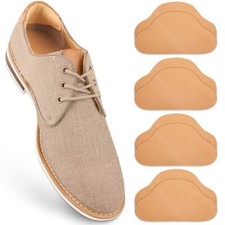 4 Paare Echt-Leder Fersenpolster - Fersenschutz gegen Blasen & Reibung - Fers...