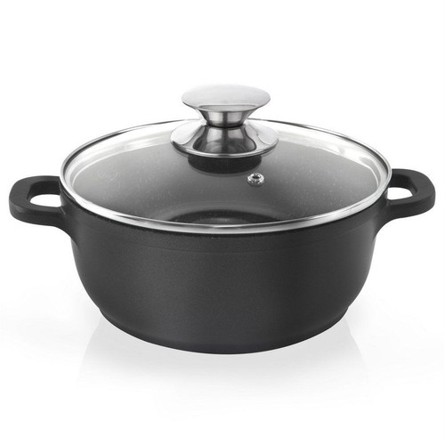Granittopf mit glasdeckel - granittopf,