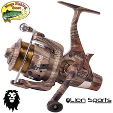 Lion Sports Acis Camou Carp BCS 6000 Freilaufrolle - Karpfen Freilauf Angelrolle