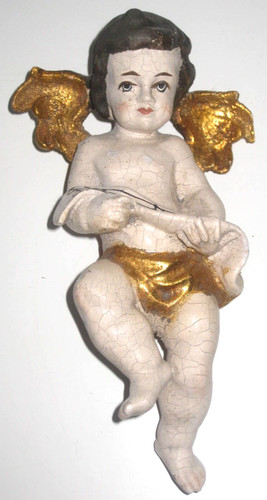 Holzfigur geschnitzt engel - holzfigur, geschnitzt,