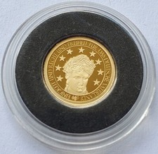 DEUTSCHE NATIONALHYMNE / FRAU / ADLER - GOLD MEDAILLE - GOLDBARREN - SEHR SELTEN