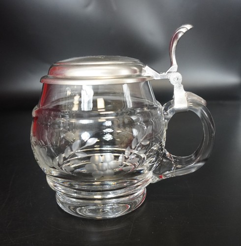 Bierglaskrug bauchig rund - bierglaskrug,, mit