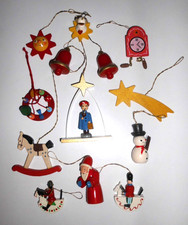 Erzgebirge Konvolut Baumschmuck Baumbehang Holz 13tlg.