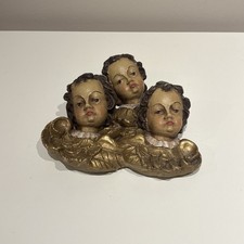 3 Engel Putten Holz geschnitzt