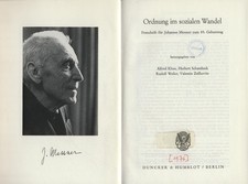 Ordnung im sozialen Wandel Klose, Alfred, Herbert Schambeck  und Rudolf Weiler: