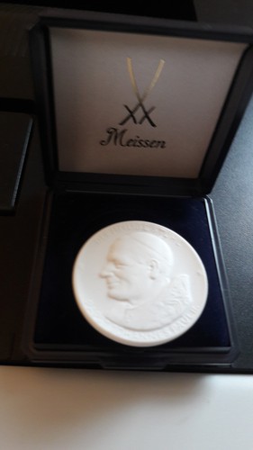 Porzellan medaille meissen - porzellan,