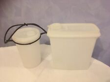 2er Set Tupperware Vorratsbehälter & Handolier Kanister m. Tragegriff, Vintage