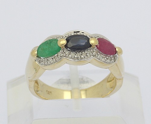 Ring 14 kt 14k 585 - 14,