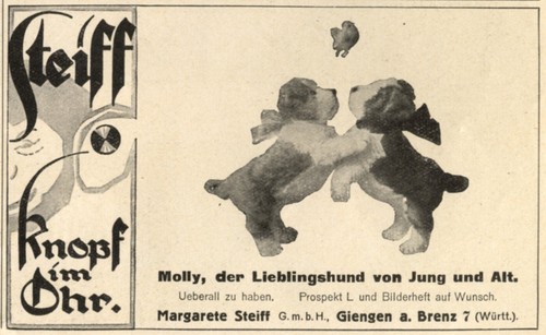 Steiff molly reklame - steiff,