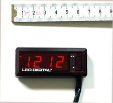 LED Uhr 12V Kfz Auto Zeitanzeige Autouhr borduhr digital PKW COCKPIT rot flach r