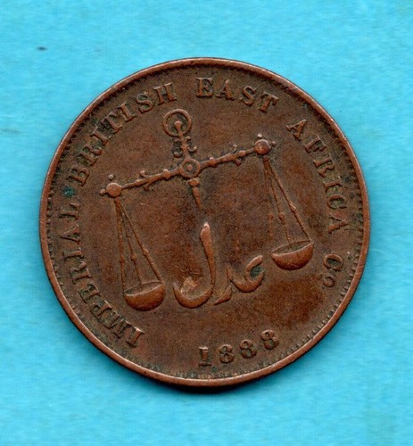 1888 mombasa kupfer stück - 1888,