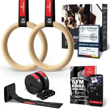 BeMaxx Turnringe Holz Gym