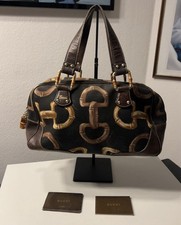 Gucci Bamboo Horsebit Canvas