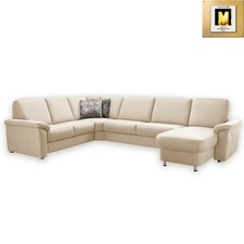 Ledersofa - ecru - Canape