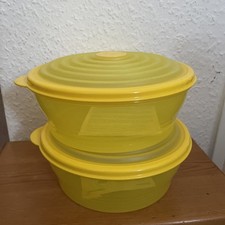 Tupperware 2 Bungee gelb rund