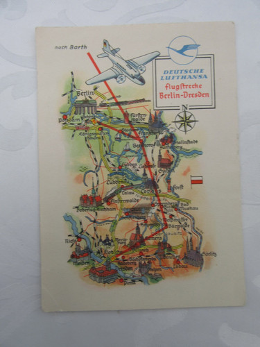 Ddr ansichtskarte flug - ansichtskarte,