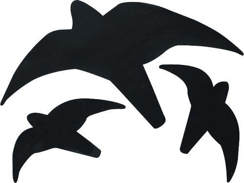 3er satz greifvogelsilhouette - satz,