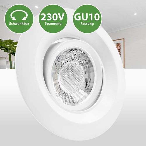 Led einbaustrahler 230v gu10 - einbaustrahler,