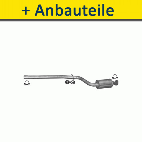 Mitteltopf auspuff für seat - mitteltopf,