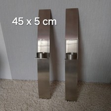 Wandkerzenhalter 2er Edelstahl