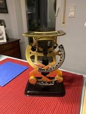 Bilateral - Alte Briefwaage Metall schwarz mit Messing bis 500g mit 2 Schenkeln