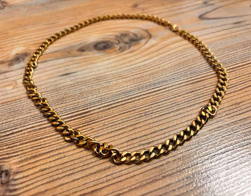 Goldfarbene panzerkette - goldfarbene,