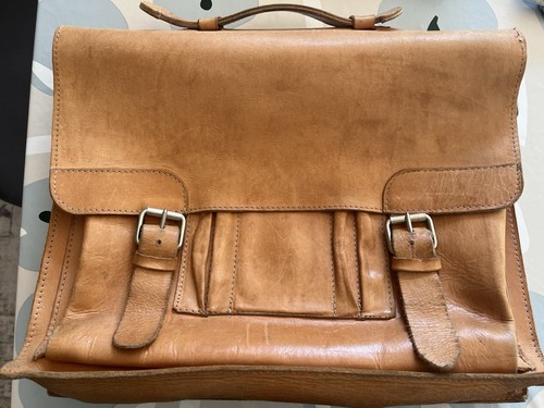 Aktentasche braun aus leder - aktentasche,