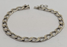 Panzerarmband 835 Silber 6mm breit 2,5mm dick mit Kastenschloss