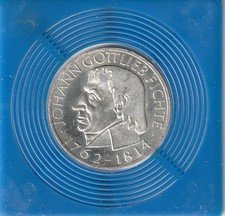 * 5 DM Johann Gottlieb Fichte 1762-1814, 1964, Stempelglanz