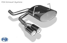 Sportauspuff mittig Mini One Cooper R50 2x70mm scharf mit Abs.