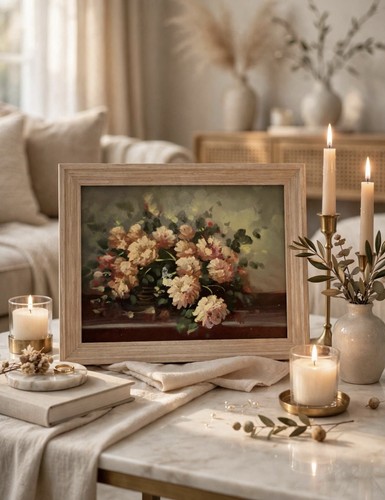 ölgemälde blumen handarbeit - blumen,