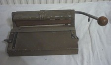 alte Profi Schneidemaschine Büttenrand Fotos 19 cm Breite 2 seitige Führung