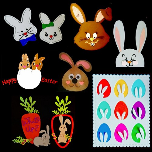 Oster hase kopf einzeln - "oster-, hase"