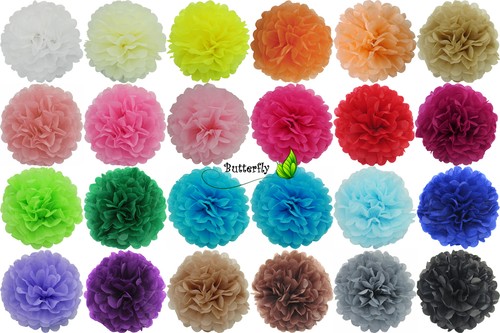 Papier pompons bommel - 10,