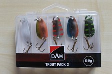 DAM Trout Pack 2 Spoons 5 Stück  versch. Farben Forelle UL-Angeln