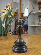 Bronze Statue Athlet Marmor