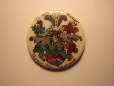 Berlin - Burschenschaft Batavia - Porzellan mit Wappen - Knopf ? / Studentika