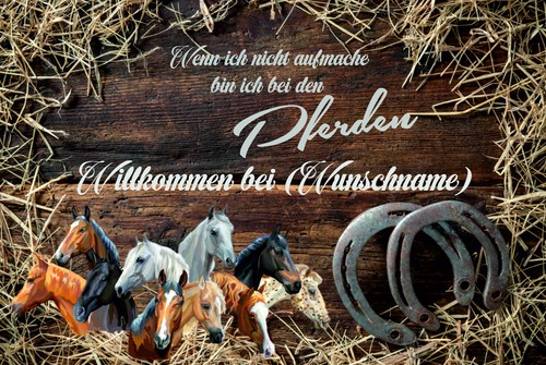 Fussmatte wenn ich - wenn, nicht