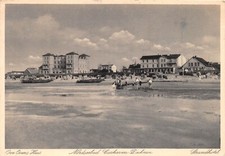 AK Nordseebad Cuxhaven Duhnen Strandhotel Ove Ovens Haus Postkarte 1937