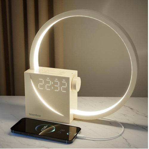 Nachttischlampe mit wecker - mit,