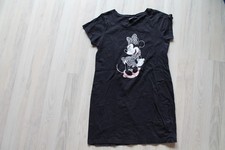 Disney Minnie Mouse kurzes Nachthemd schwarz Gr. XS 100 % Baumwolle