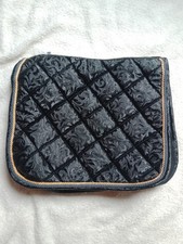 Schabracke Schwarz Shetland Shetty Mini Sattelunterlage Barock