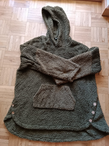 Damen teddy fleece - jacke, grün