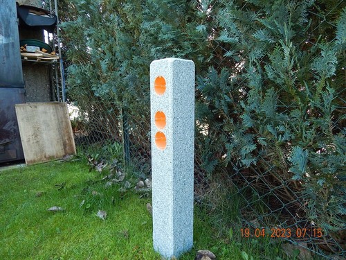 Gartensteckdose granit stele - gartensteckdose,