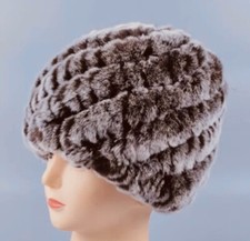 Pelzmütze Pelz Kaninchen Fell Mütze Beanie Hut , braun Ferragamo Probe