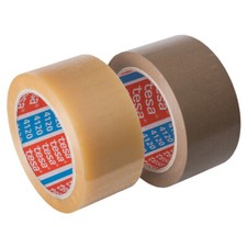 TESA PVC Klebeband 4120 transparent braun Maße 50 mm x 66 m Paketband Packband