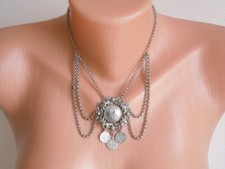 Collier Kette Münz Anhänger